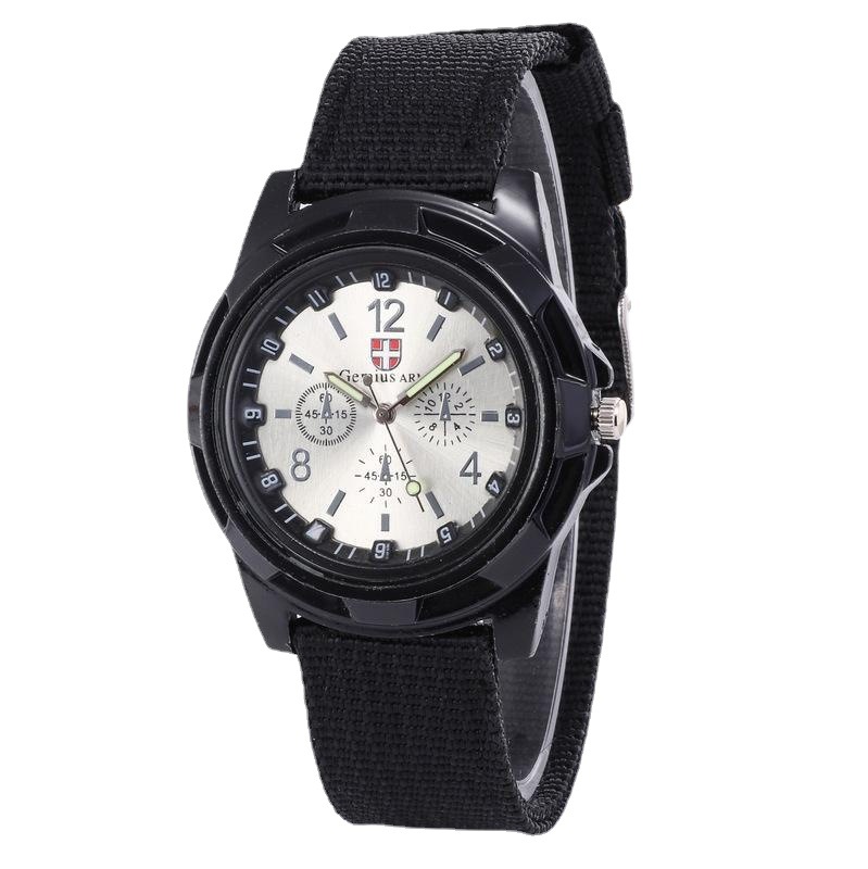 Venta al por mayor caliente nuevo nylon trenzado reloj militar Gemius/reloj suizo mar, tierra y aire ocio estilo deportivo