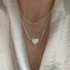 Starry sky, brand necklace, chain for key bag , universal accessory, silver 925 sample, light luxury style, 2022 collection