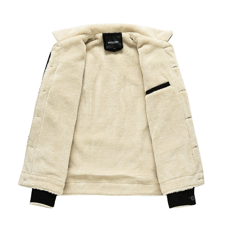 Men's Winter Fleece Jacket Warm Casual Coat For Men_voghion.com