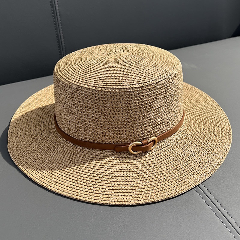 Summer Season Women'S Gender Women's Ethnic Style Solid Color Straw Hat