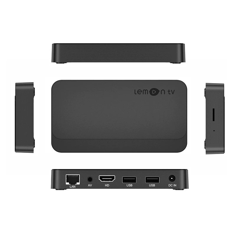 Lemon TV сет-топ бокс 4K HD поддержка двойного Wi‑Fi Android ATV версия ТВ-приставки 2GB/8GB