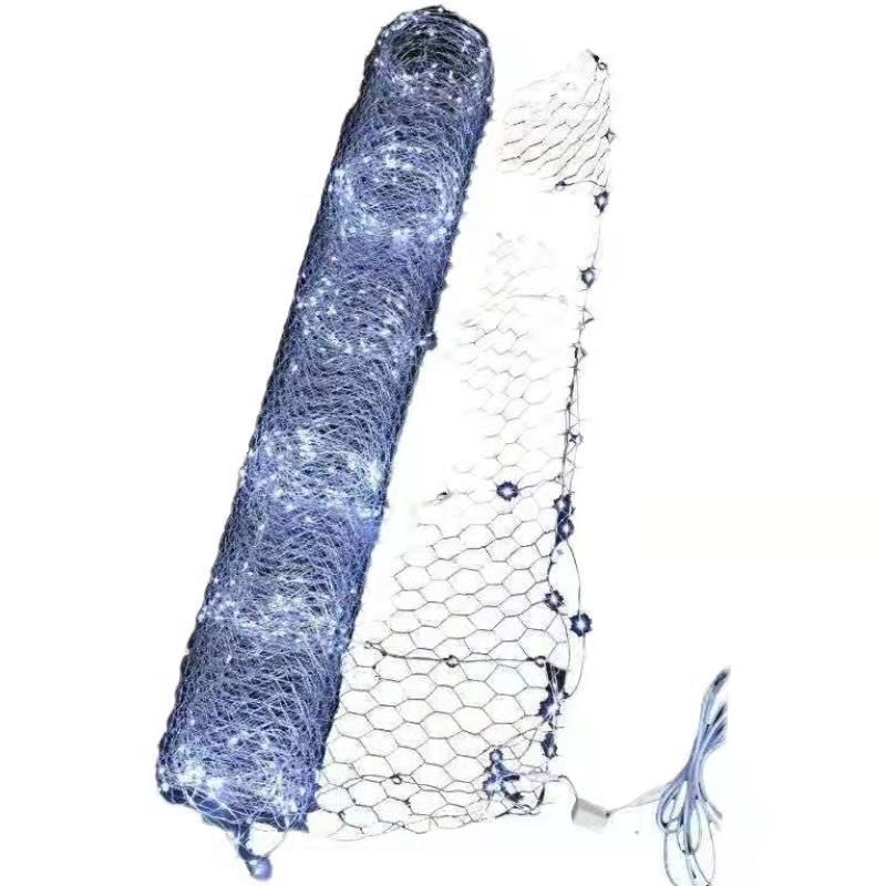 Variedad de la boda forma estrellado red de pesca Luz Escenario auditorio decoración alambre de púas luz de techo estrellado neto Luz