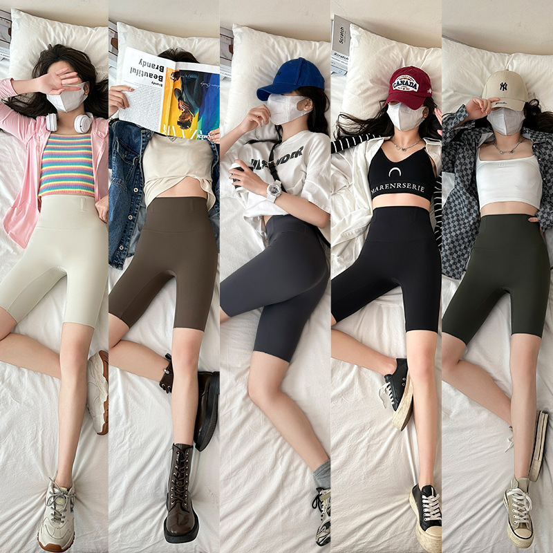 Shark Pants Women's Outer Wear New Five-Point Bottoming Spring & Fall Cycling Tummy-Tightening Butt-Lifting Summer Thin Trbottomy Yoga Shorts