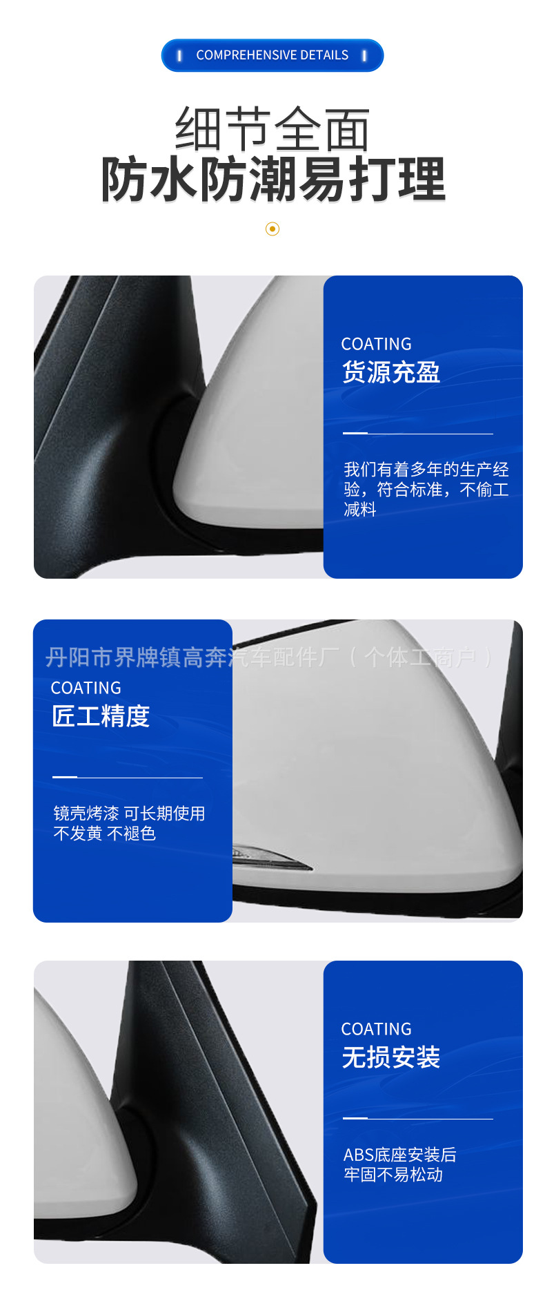 Suitable for 2016-2024 Elantra Mirror Assembly, Elantra for Elantra Rearview Mirror
