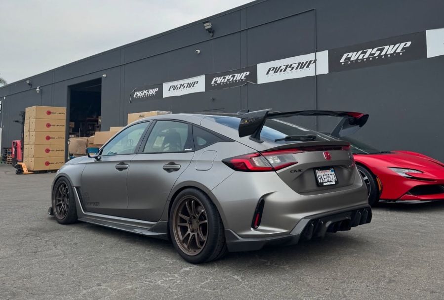 Suitable for Honda 11Th Generation Civic Fl5 Type R Upgraded Carbon Fiber Rear Lip Modification Ad Style Rear Bumper Lip