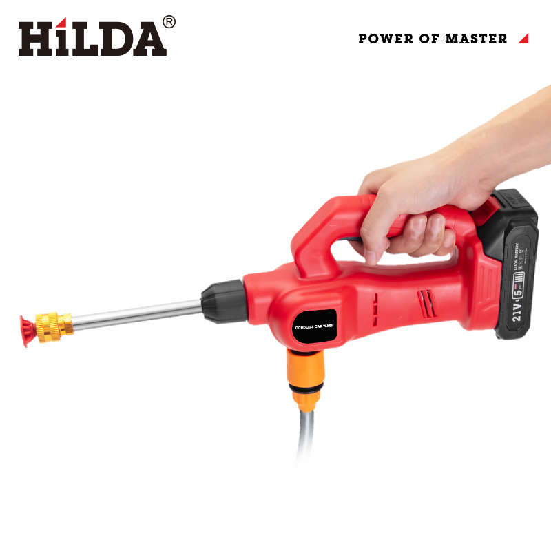 Pistola de agua de alta presión y alta potencia Hilda/Hilda's para uso doméstico, adecuada para riego de jardines, limpieza de vehículos y lavado de autos, ahorra trabajo.