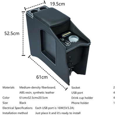 Armrest box – Modification