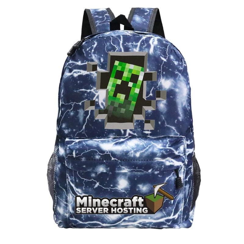 Детский рюкзак-плечевая сумка (Minecraft), принтая школьная сумка, один размер, легкий 0.311 кг