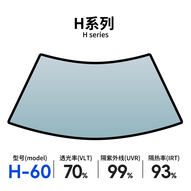 Automobile glass film explosion-proof sunscreen high heat insulation solar film solid color double-layer magnetron thermal reflective film factory direct sales
