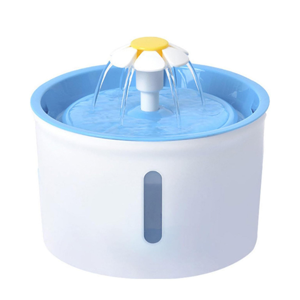 2.5L Pet Bevered Water Spout con cartucho de filtro alimentador de acero inoxidable Cat Bevered Water Spout Exclusivo transfronterizo