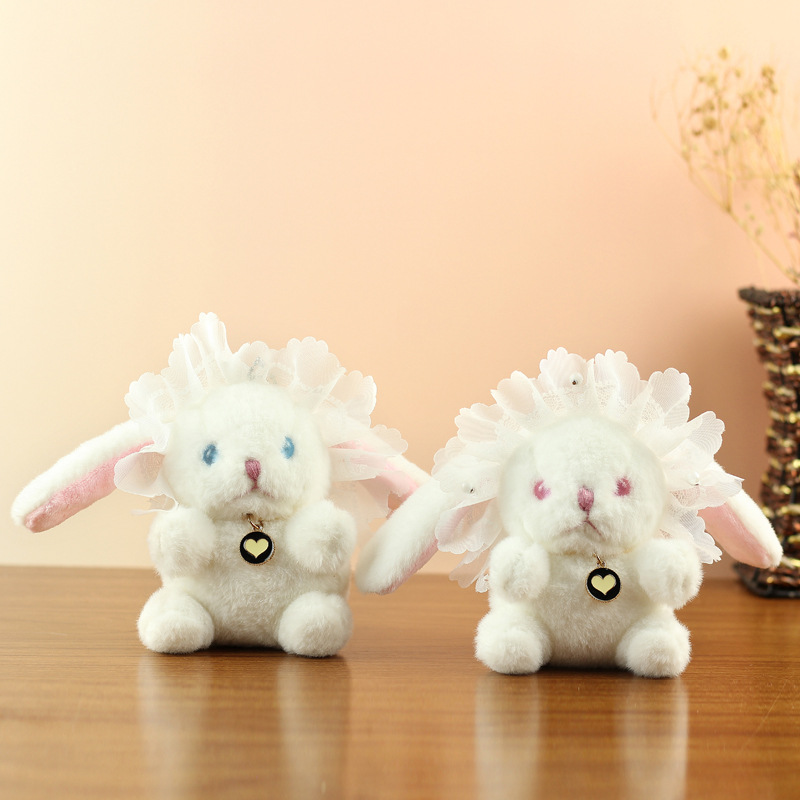 Celebridad de Internet linda Lolita conejito colgante pareja conejo peluche muñeca bolso colgante muñeca llavero