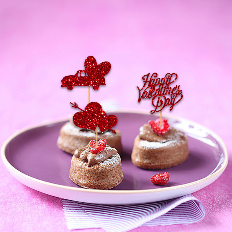 Valentine's Day Cartoon Style Letter Paper Party Festival Cake Decorating Supplies display picture 1