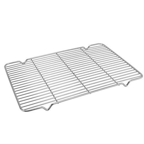 304 stainless steel barbecue net drain rack with feet grid square plate drain net tray set oven baking net