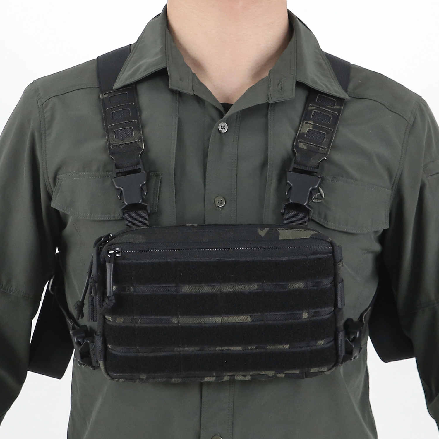 Cross-border de fábrica de liberación rápida chaleco táctico al aire libre ventiladores militares CS equipo de protección de camuflaje Chaleco Táctico de Combate de Luz bolsa
