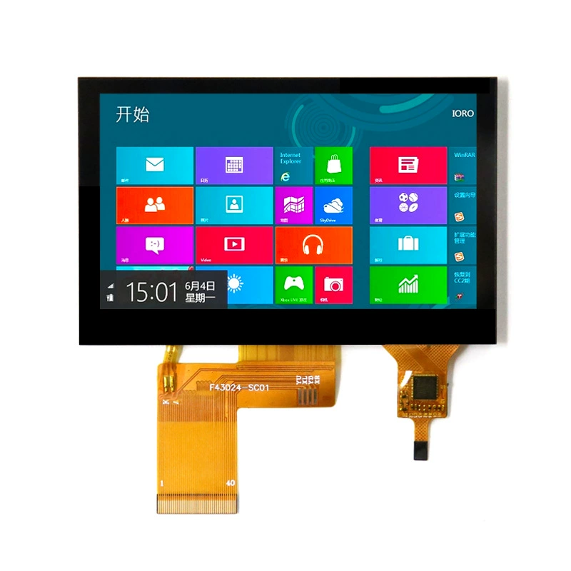 Экран на 4,3 дюйма LCD конденсатор сенсорный экран разрешение 480*272 цифровой экран 40pin сенсорный чип GT911