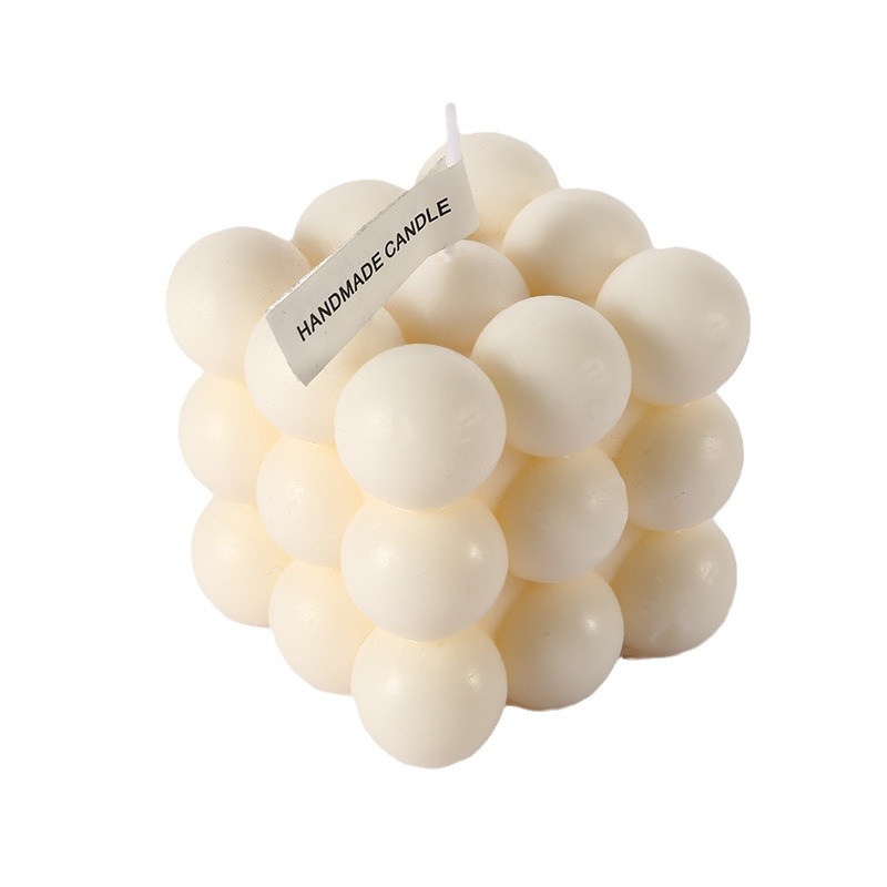 Nuevo estilo INS tridimensional geométrico cubo aromaterapia vela Regalo de Cumpleaños salón dormitorio fragancia decoración adornos