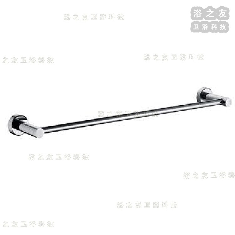 Wholesale Metal Towel Bar with Hook Bathroom Hardware Stainless Steel Wall-Mounted Single Rod Towel Rack 60cm