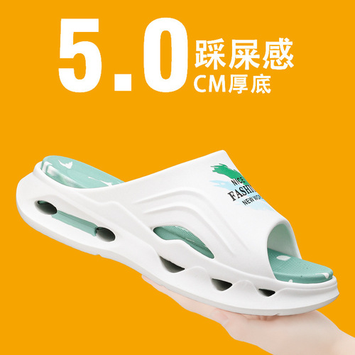 EVA slippers for foreign trade, slipper-like feeling, soft-soled indoor/outdoor slippers for shower and home use, thick-soled unisex sandals, drop shipping