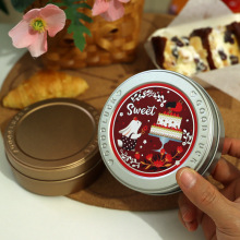 婚礼喜茶伴手礼铁盒喜糖盒花茶参片包装磨砂圆金罐贴纸可按需改