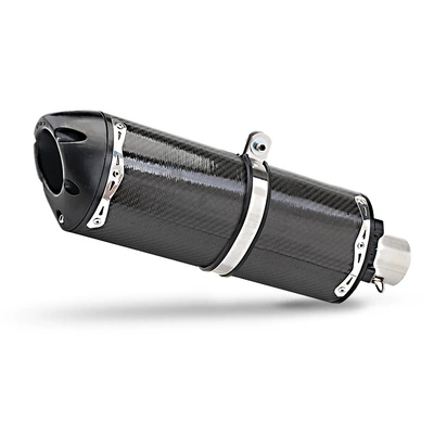 Motorcycle exhaust pipe – Motorcycle Modified Brother Exhaust - long-slanted-carbon-fiber