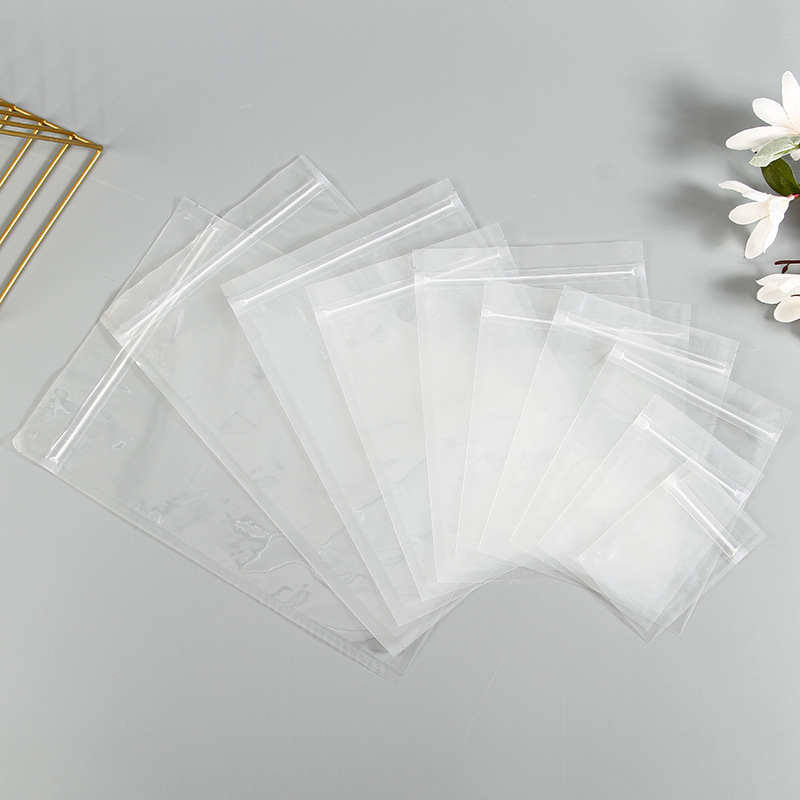 メーカー在庫 食品包装密封袋 高圧膜プラスチックジッパー袋 PE透明平底卸売 防湿密封|undefined