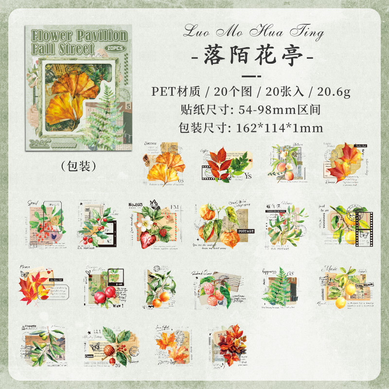 Veo por primera vez el lenguaje de las flores, las plantas, las flores, las pegatinas de flores, las pegatinas autoadhesivas, las cuentas a mano impermeables, las pegatinas de material de collage de patrones de flores diy