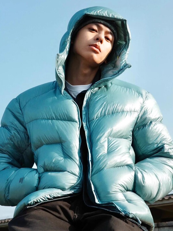 男女同款白鸭绒超轻雪山羽绒服面包款加厚户外运动外套2025款潮品|undefined