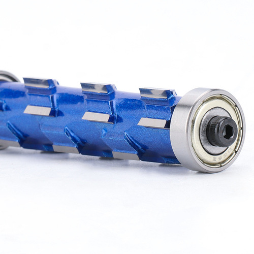 Cross-border new 12mm shank flush trimming end mill spiral double bearing woodworking milling cutter wholesale