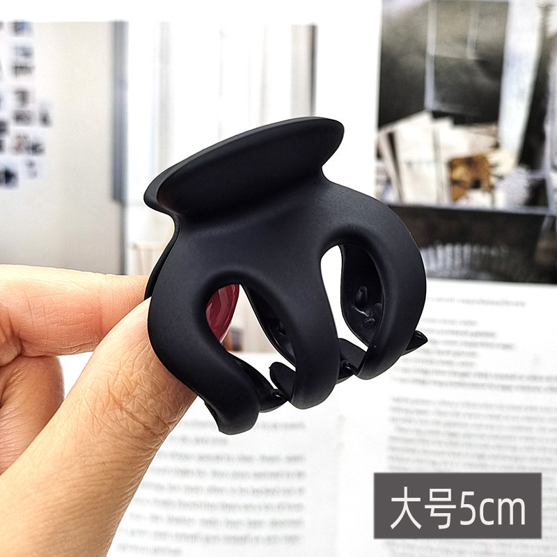 ハイポニーテールつや消しカボチャヘアクリップ、ヘア固定加工品、崩れ防止ヘアクリップ、後頭部用高級シャーククリップヘアアクセサリー|undefined