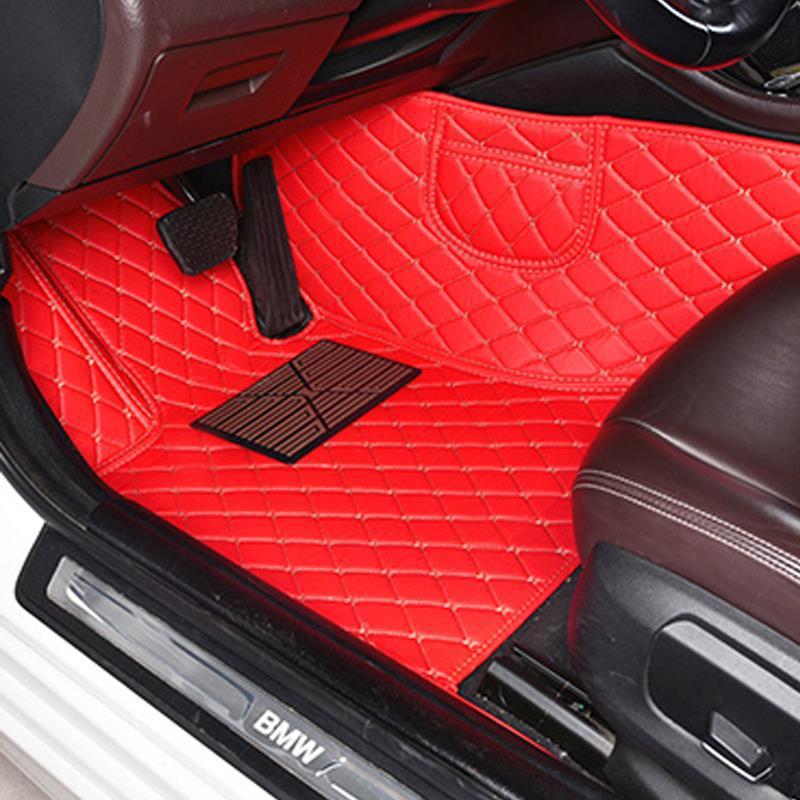 Car floor mat, main cab, single piece, double-layer wire ring, fully surrounds the front and passenger seats, and the rear special floor mat is large