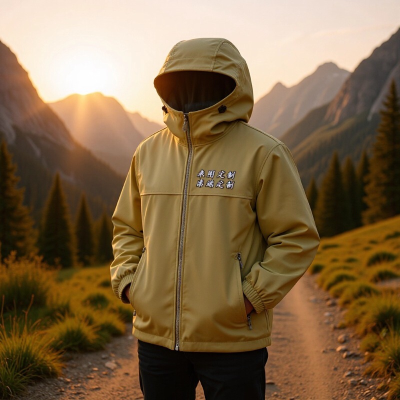 Cross-Border New Outdoor Jacket Couple Style Camping Style Travel Mountaineering Fleece-Lined Soft Shell Jacket Jacket Can Be Printed with Logo