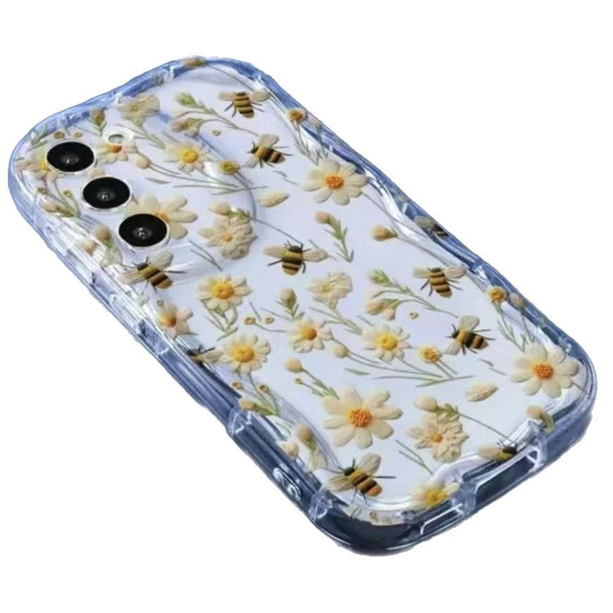 Nueva margarita fresca para iPhone 15promax funda para teléfono móvil Apple 16/14pro Japón y Corea 13/12X