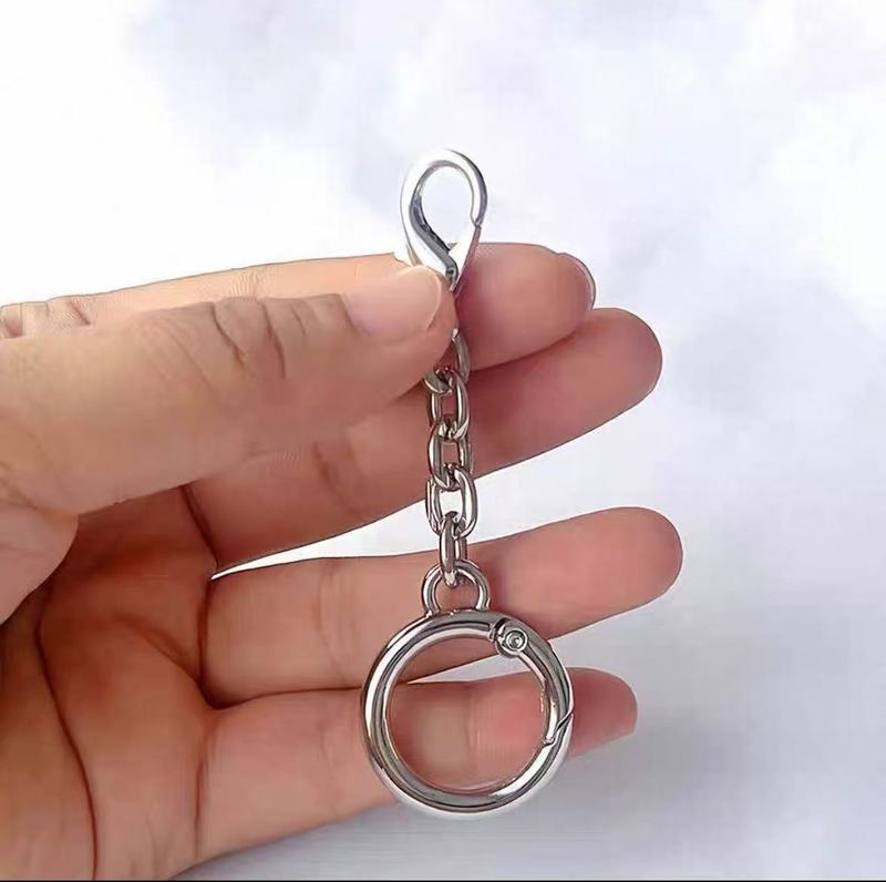 メーカー卸売 DIY ショートチェーンダブルバックル電気メッキロブスタークラスプ上下開口部メタルジュエリーバッグペンダントアクセサリーファーボール|undefined