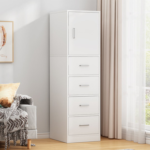 Chest of Drawers Storage Cabinet Bedroom Narrow Vertical Cabinet Home Simple Drawer-Type Living Room Wall Storage Small Cabinet Storage Cabinet