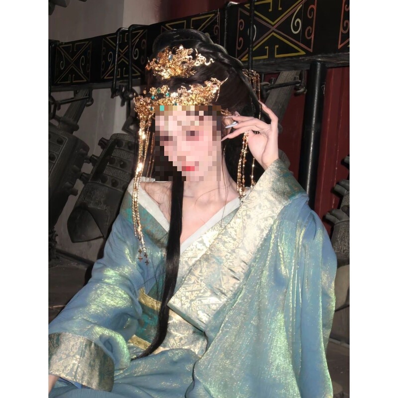Ancient Style Hanfu for Women, Princess War Robe, New Yujie Style Straight Gown with Cross-Collar and Trailing Hem, Other Brands, Han Dynasty Ancient Style Hanfu for Women, Princess War Robe, New Yujie Style Straight Gown with Cross-Collar and Trailing Hem, Other Brands, Han Dynasty