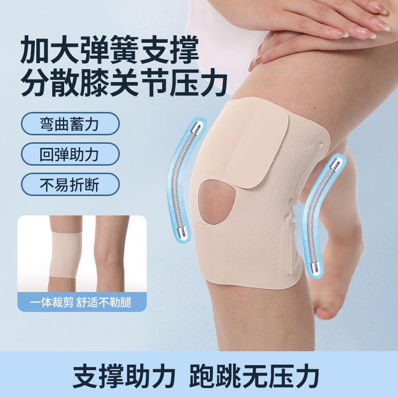 日本薄款护膝半月板伤专用男女运动跑步膝盖关节髌骨专业护具轻薄|undefined