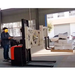 Pulf Single and Double Scissor Fork Forward Stacker Warehouse High Rack Pallet Lifting Stacking Electric Forklift