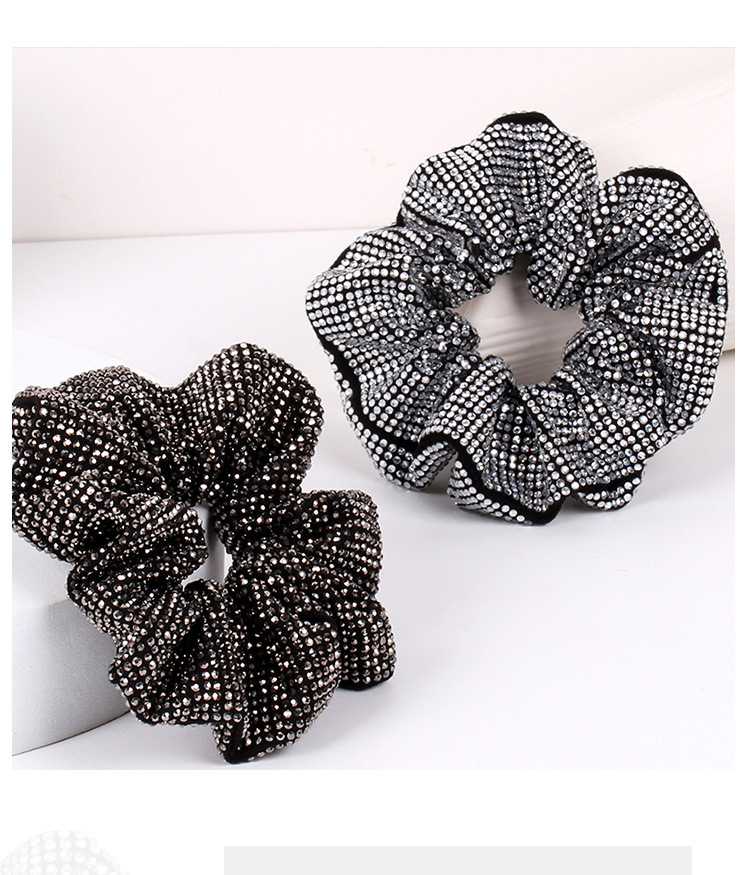 39g Weight Hair Tie Hair Accessories Type Retro Waves Rhinestone Sequins Hair Tie
