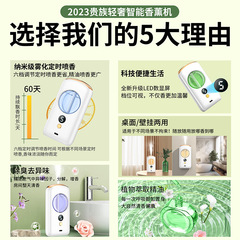 New Aroma Diffuser Automatic Spray Aroma Machine Home Desktop Wall Mounted Diffuser Small Hotel Indoor Essential Oil Fragrance Machine