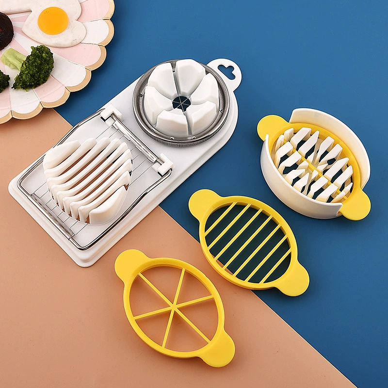 Multifunctional egg cutter three-in-one cutter household preserved egg splitter sliced preserved egg slicer