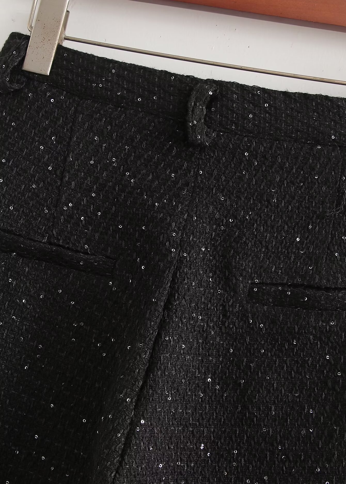 Damenbekleidung Sommer neue Damenbekleidung Mode kleiner Duft Stil Pailletten bestickte Jacke hohe Taille Hosenanzug_voghion.com