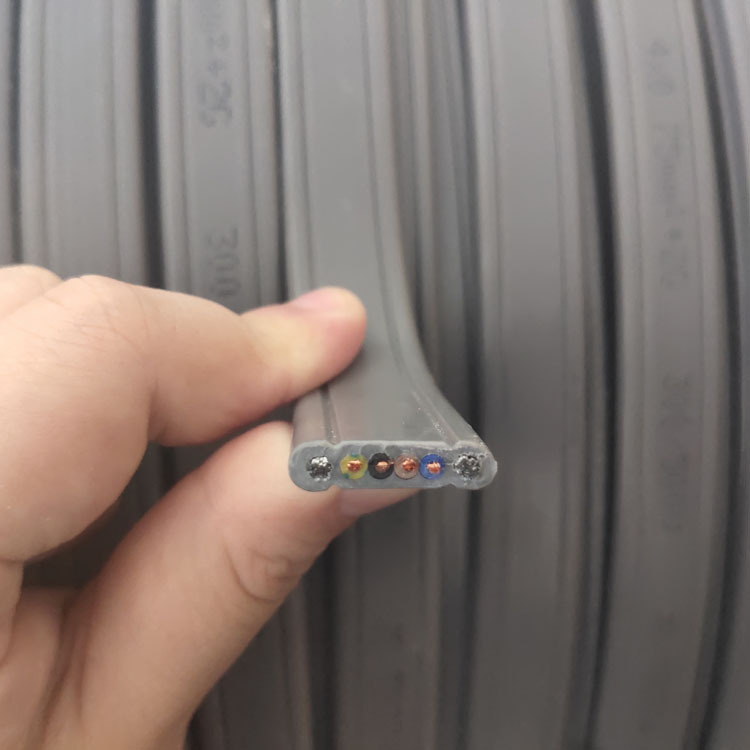 电梯空调线TVVBG4*0.75+2Gmm2扁平线电梯井道电缆带钢丝铜线