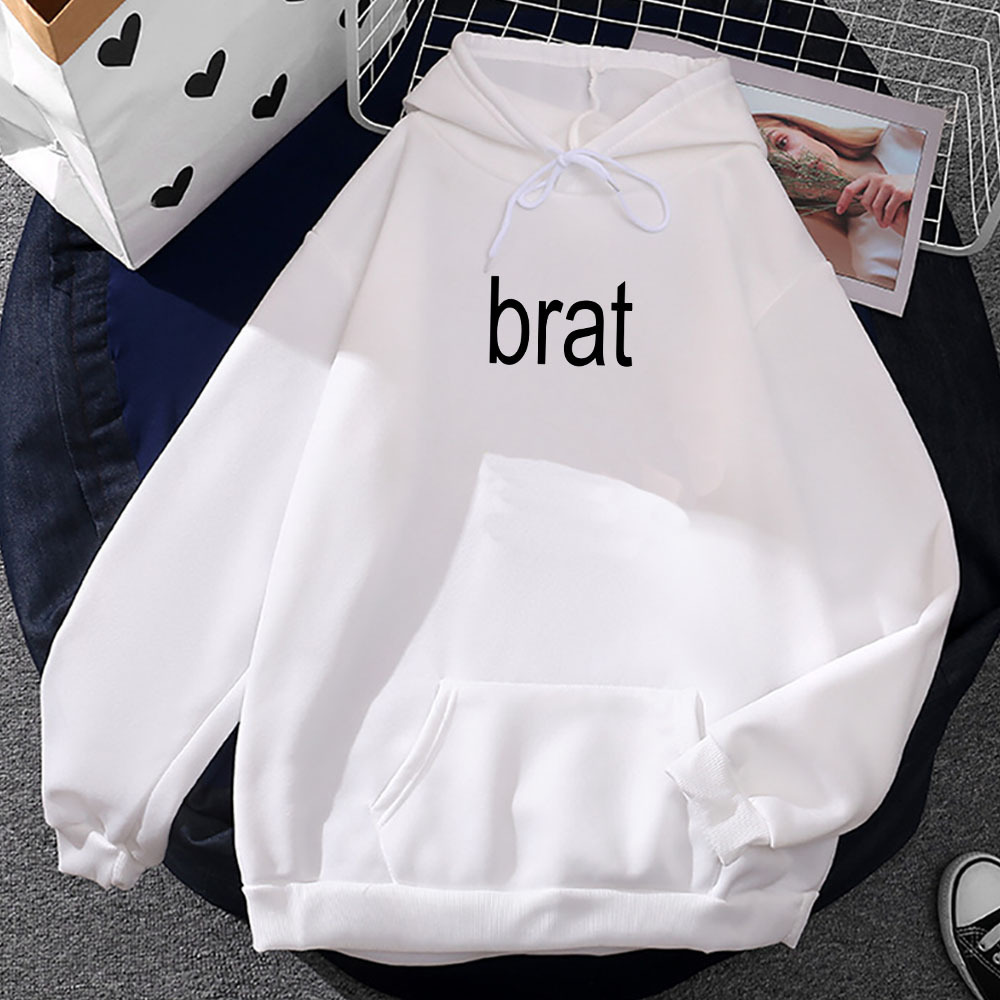 2024 Album Brat Graphic Printing Sudaderas Charli XCX Singer