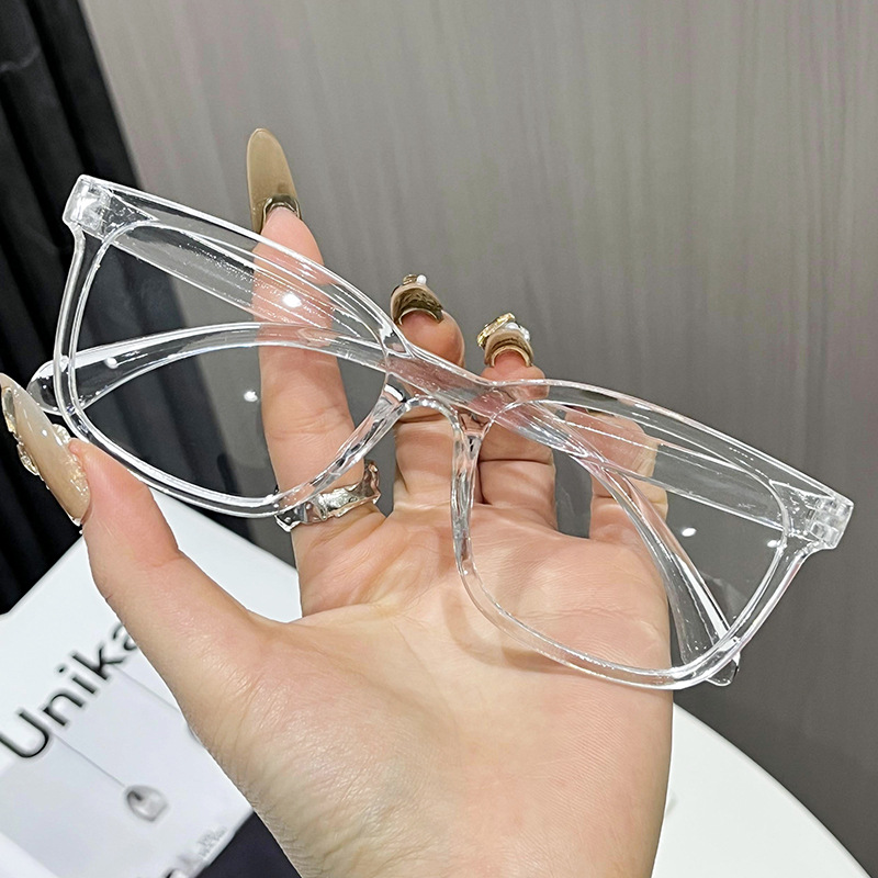 Versatile Minimalist Square Frame Glasses For Men And Women Office_voghion.com