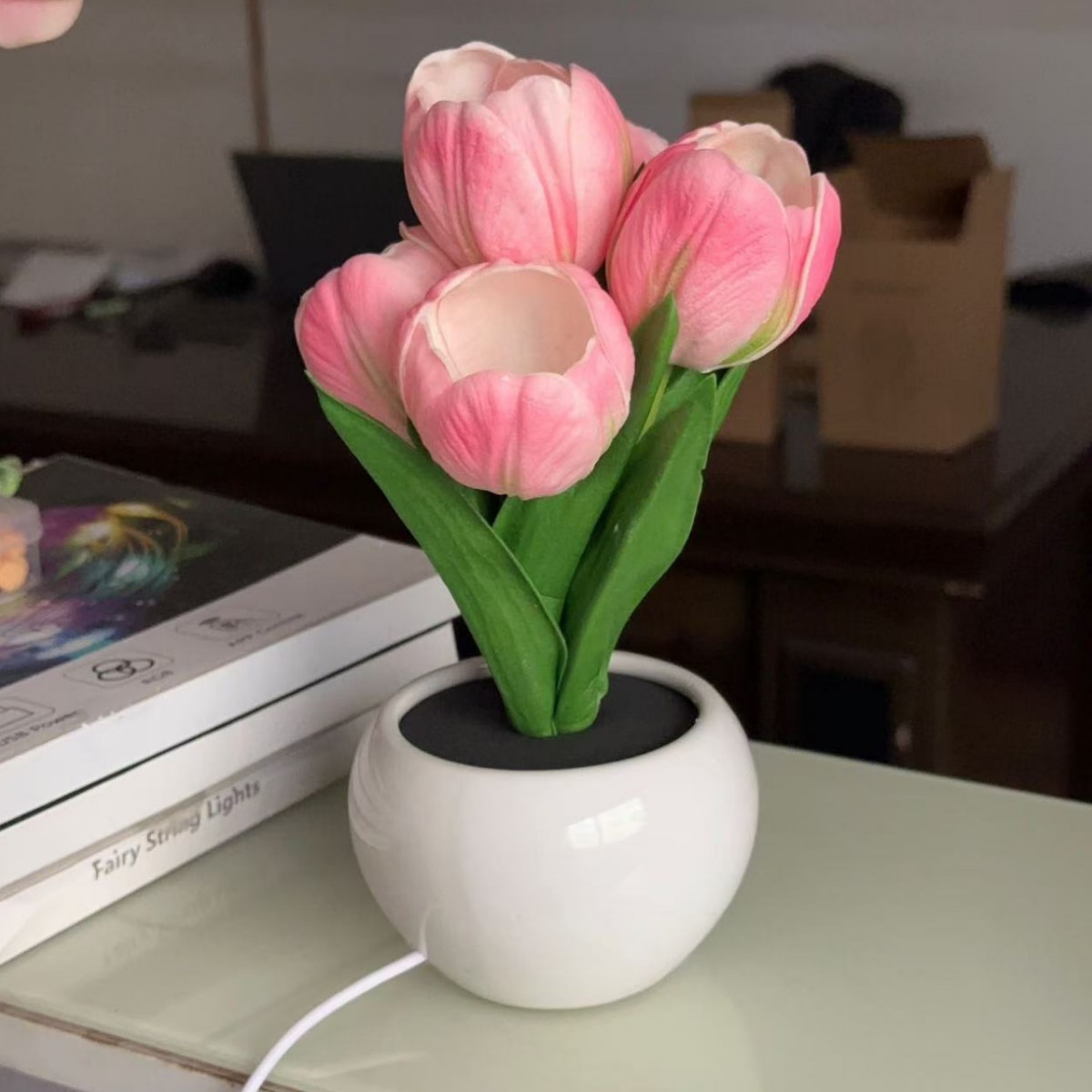 Lámpara Nocturna de Tulipán