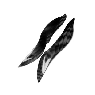 Suitable for 03-06 old Smart W450 carbon fiber car refit lamp eyebrow headlight decorative strip patch