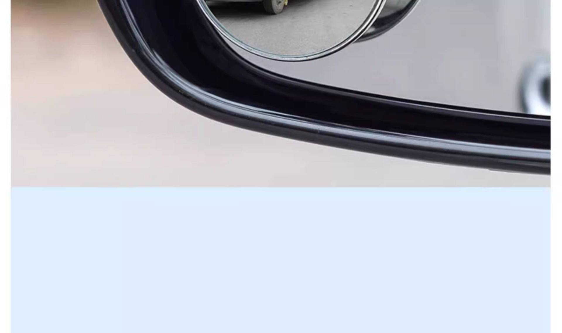 Car Reversing Small Round Mirror, Rearview Mirror Auxiliary Mirror, High-Definition Reflective Blind Spot Mirror, 360-Degree Blind Spot Device, Suction Cup Type