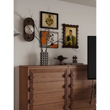 高级感中古风民宿装饰画异形层次感复古小众挂画室内手工组合壁画