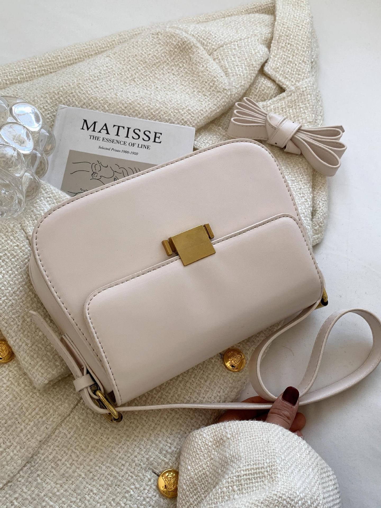 Bolso cuadrado pequeño estilo caliente de comercio exterior para mujer 2025 nuevo bolso de axila de un solo hombro simple y versátil bolso de mensajero bolso de ocio retro