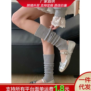 春夏季爆款踩脚袜套搭配芭蕾舞风博主同款踩脚新款少女感中筒袜套